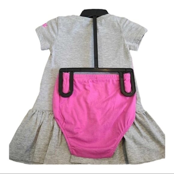 Nike Dress and Pink Bloomer Set Size 12 Months - Picture 3 of 15